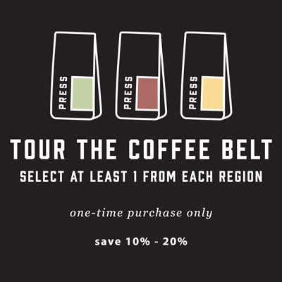 Tour the coffee belt bundle - select at least one coffee from each region 