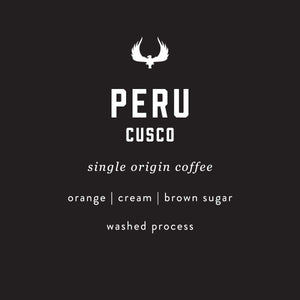 Peru Cusco - Single Origin Coffee - Orange / Cream / Brown Sugar - Washed Process