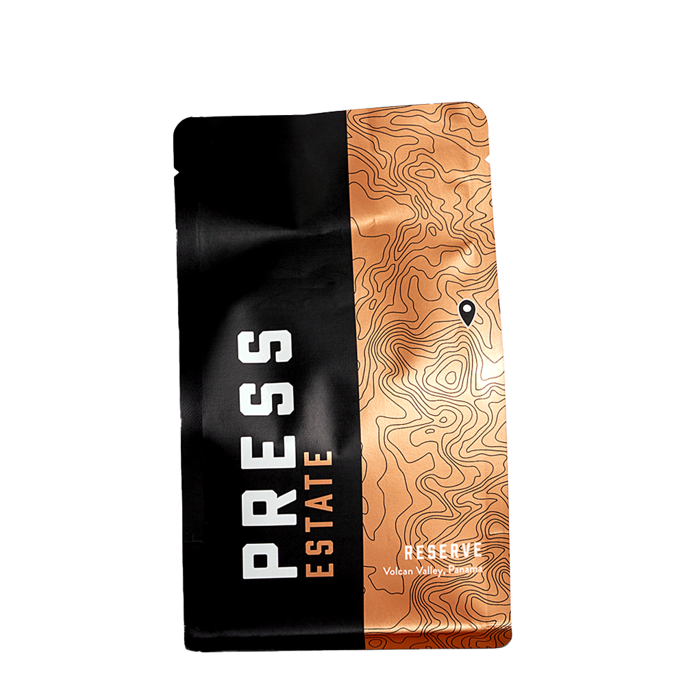 PRESS Reserve coffee from our Volcan Valley coffee farm 