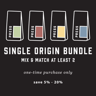 Single origin coffee bundle - mix and match at least 2 bags