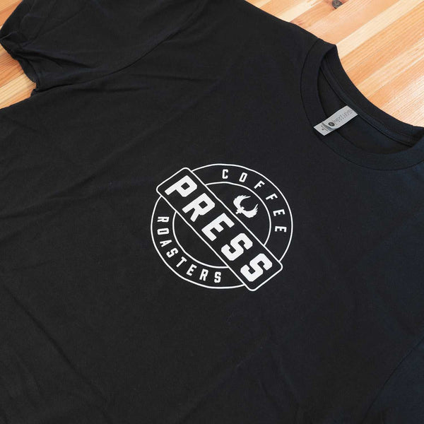PRESS Round Logo Tee - Black | Press Coffee Roasters